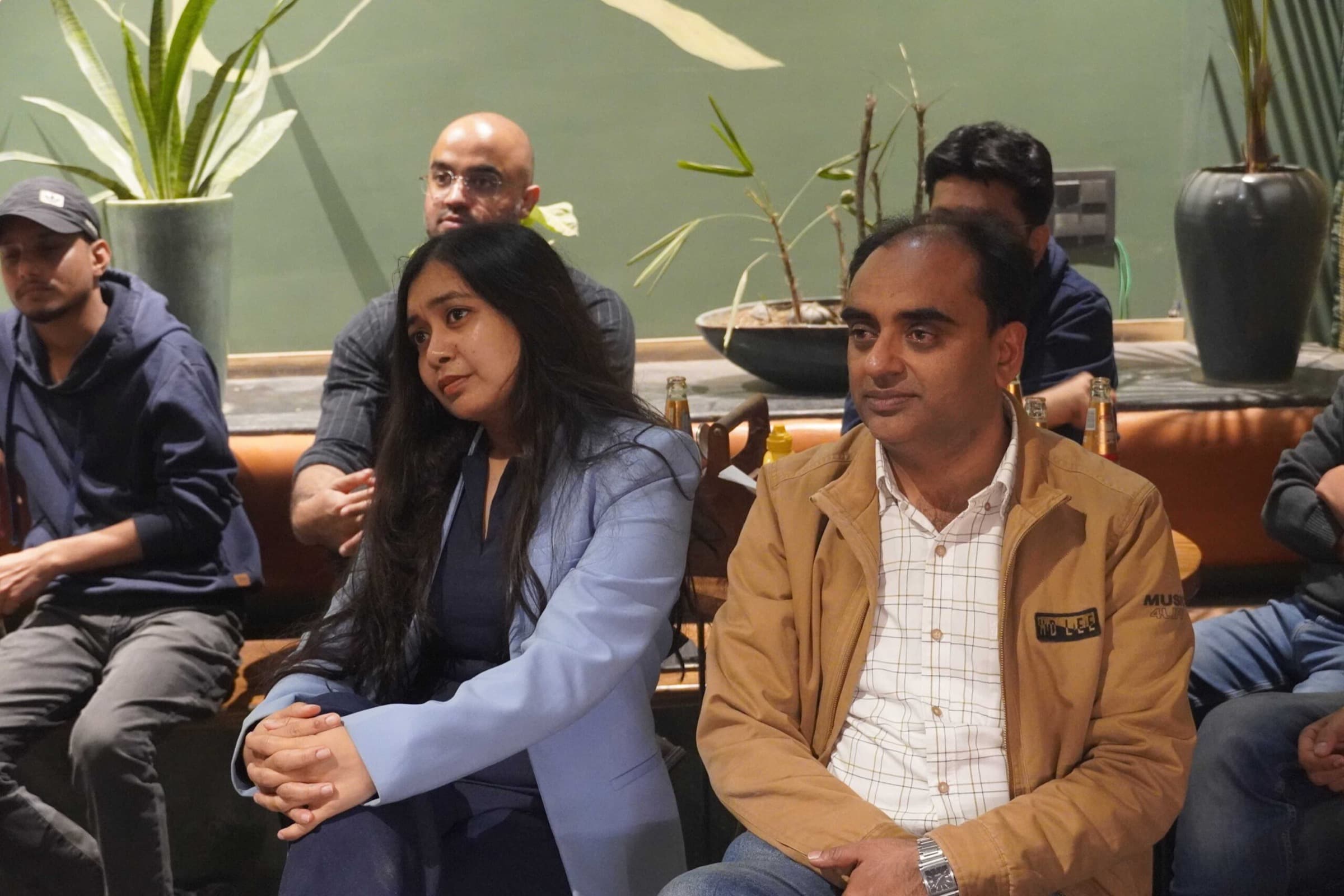 Founders in conversation at a TrueAlpha evening session